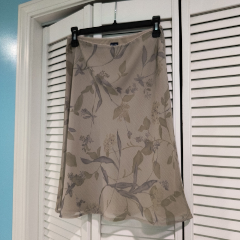 GAP A-Line Skirt with Floral Print